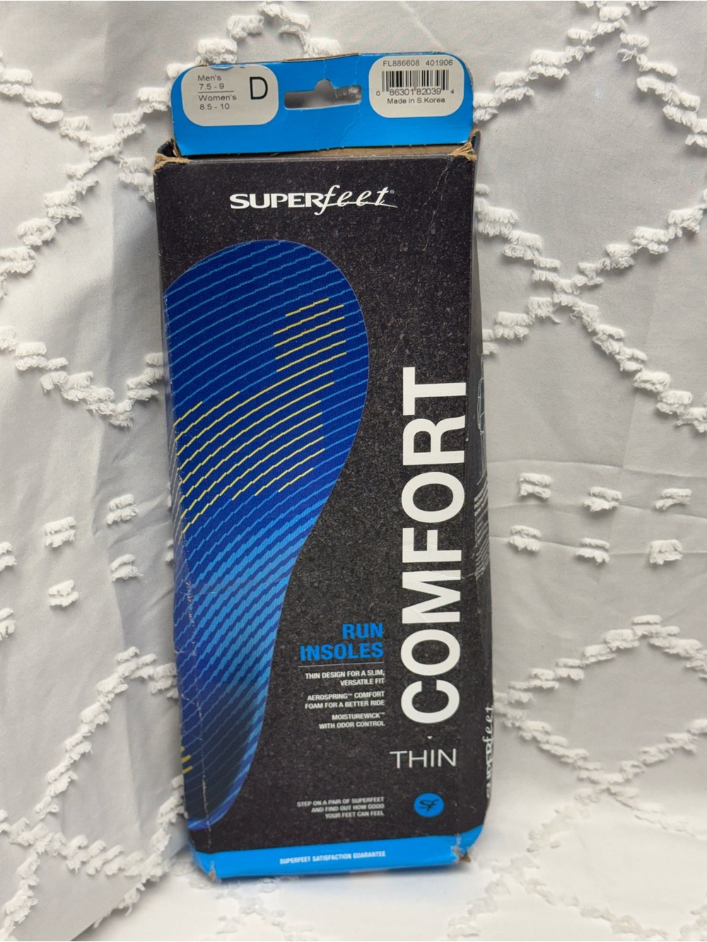 Superfeet Run Comfort Thin
Insoles, Size D